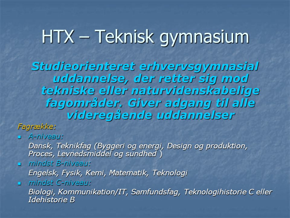 HTX – Teknisk gymnasium