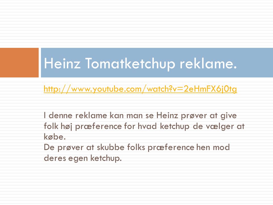 Heinz Tomatketchup reklame.