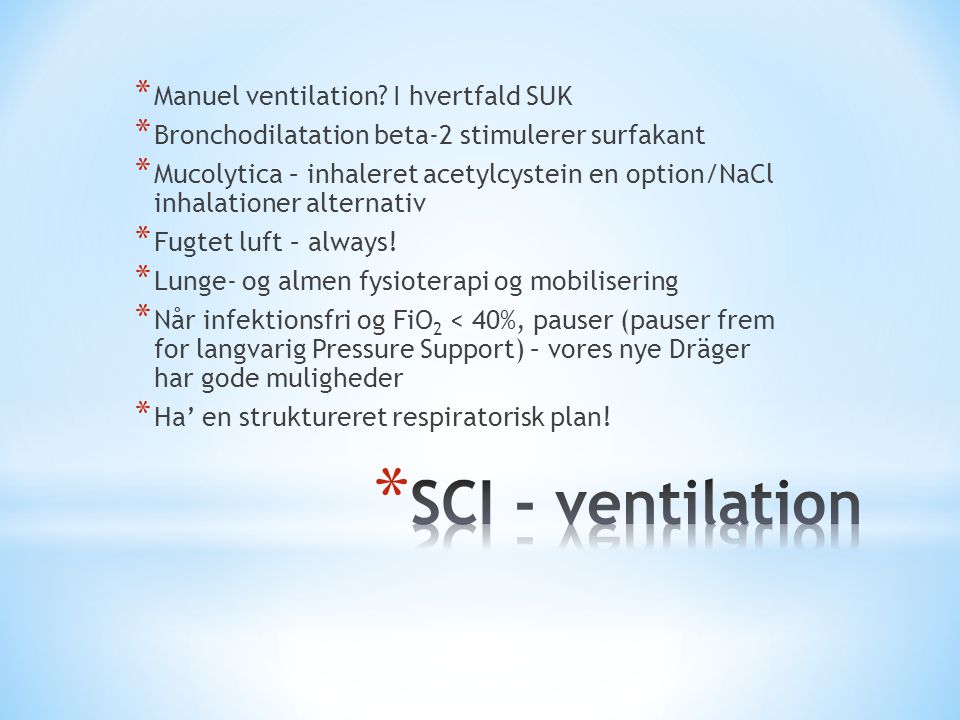 SCI - ventilation Manuel ventilation I hvertfald SUK