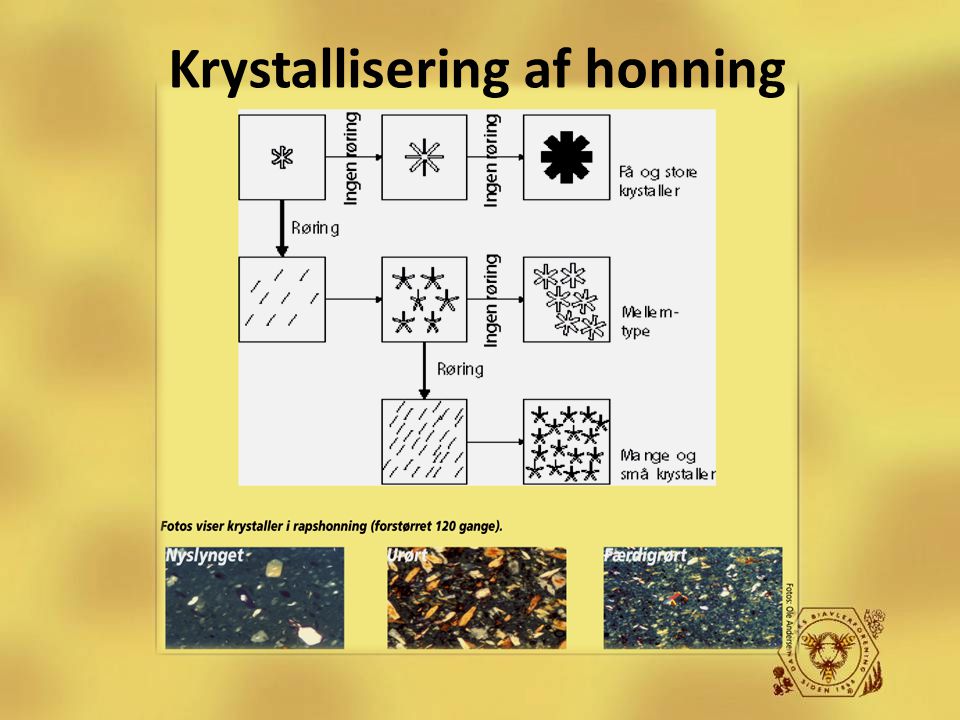 Krystallisering af honning