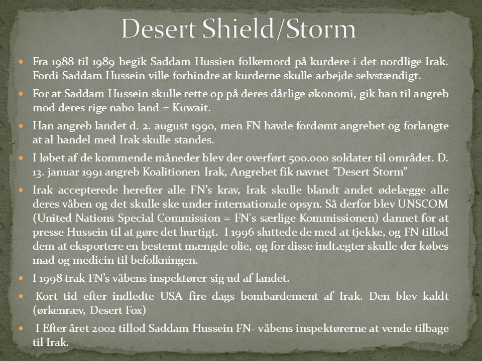 Desert Shield/Storm