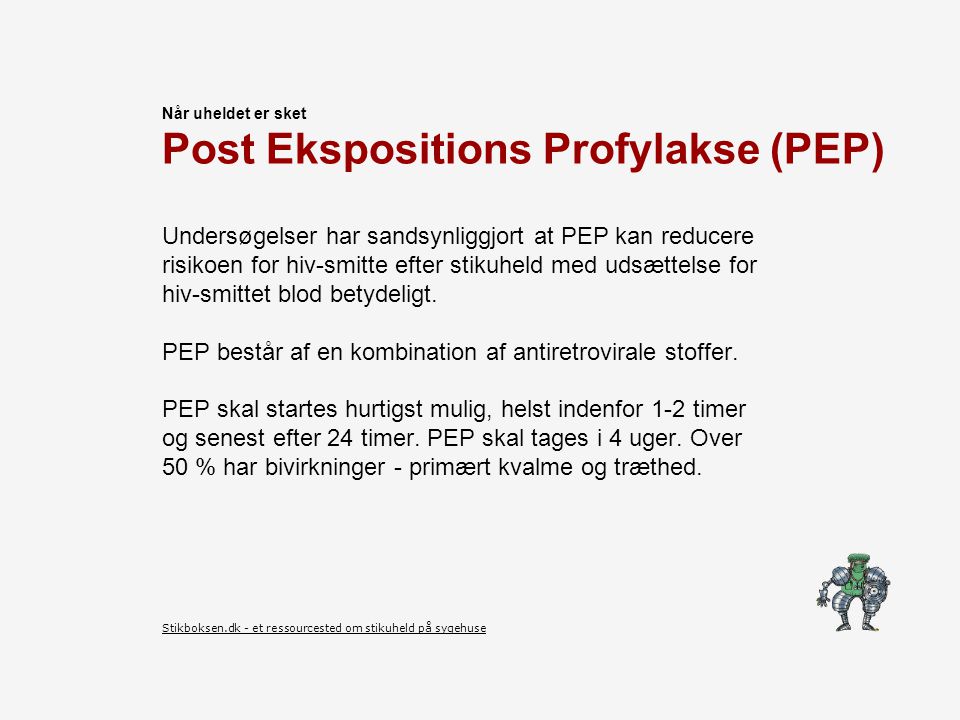Post Ekspositions Profylakse (PEP)