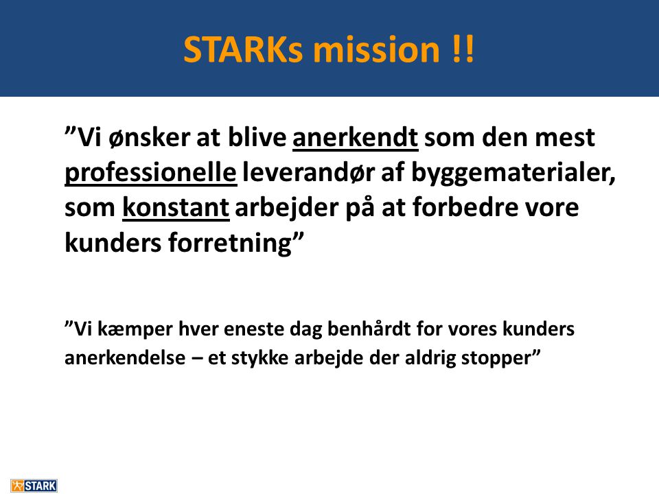 STARKs mission !!