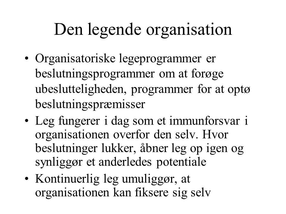 Den legende organisation