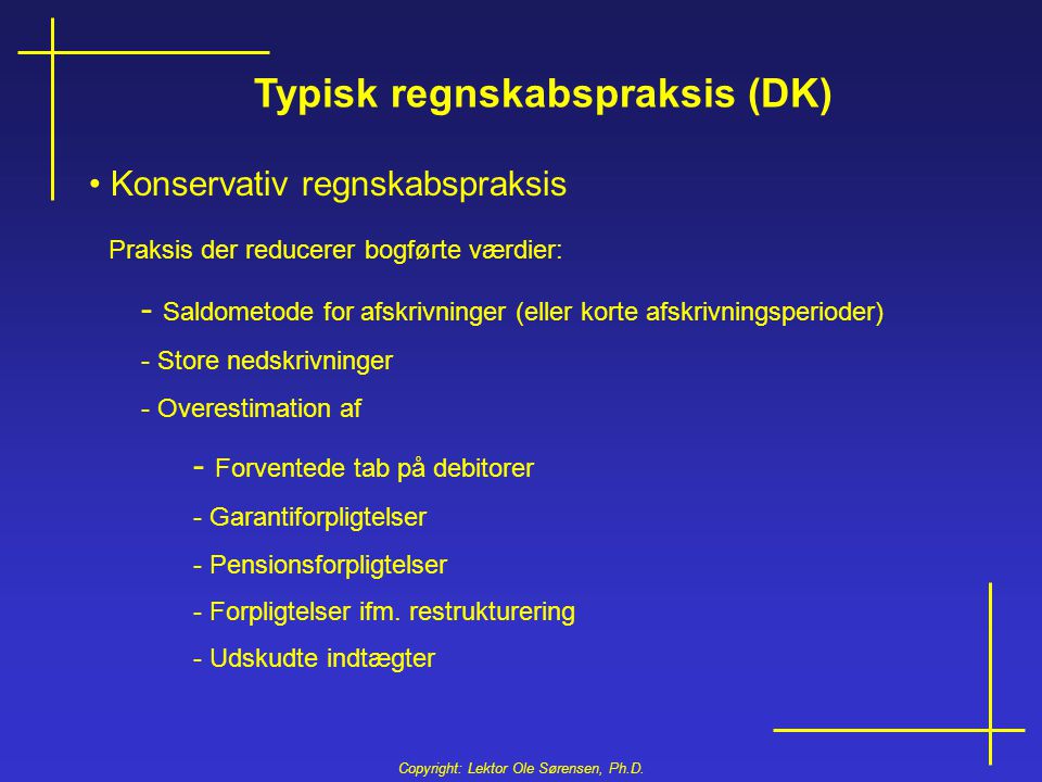 Typisk regnskabspraksis (DK)