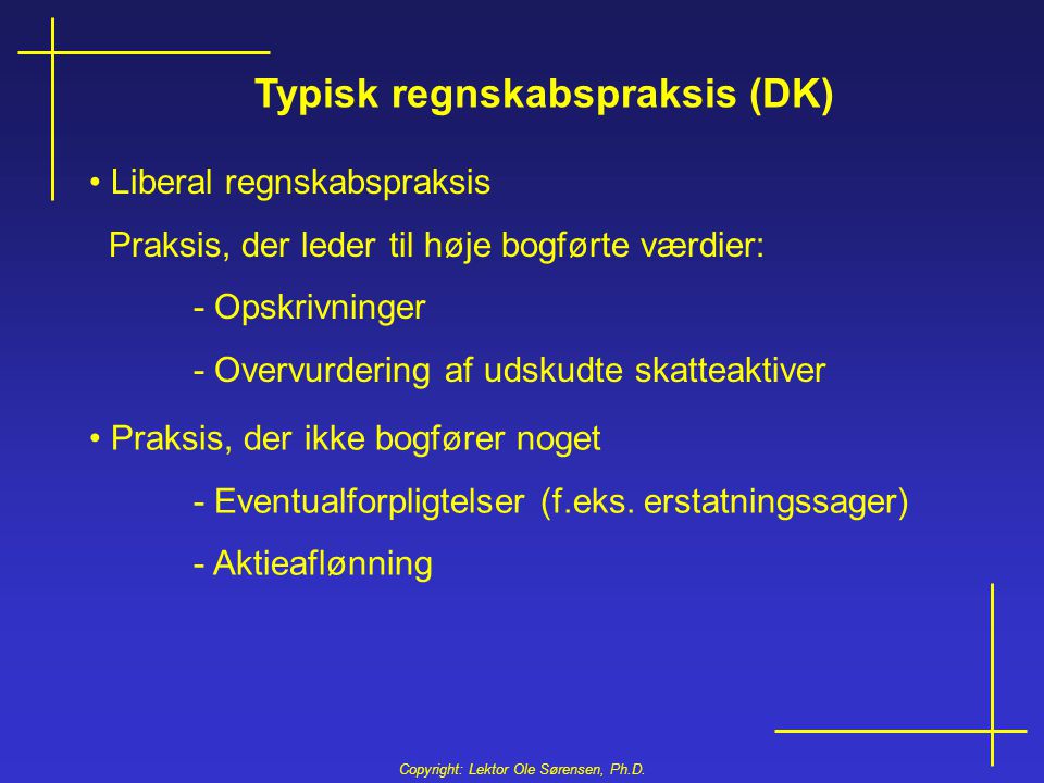 Typisk regnskabspraksis (DK)