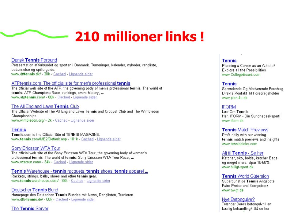 210 millioner links ! Visualisering nr. 4: