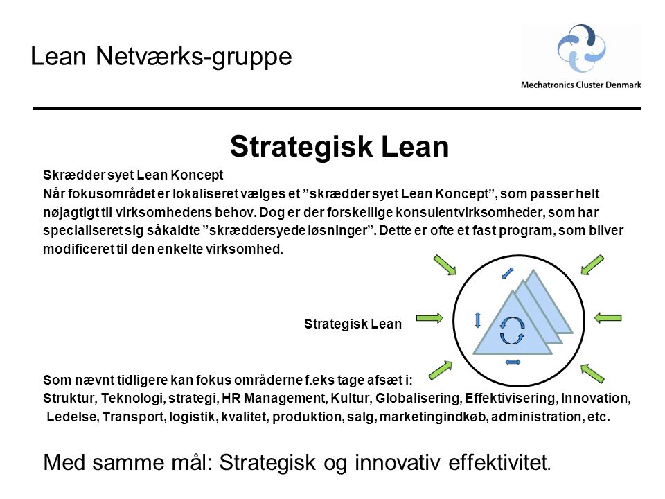 Strategisk Lean Lean Netværks-gruppe