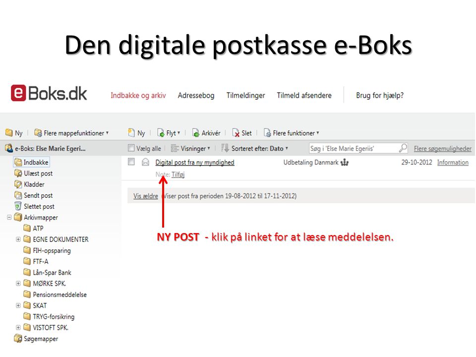 Den digitale postkasse e-Boks