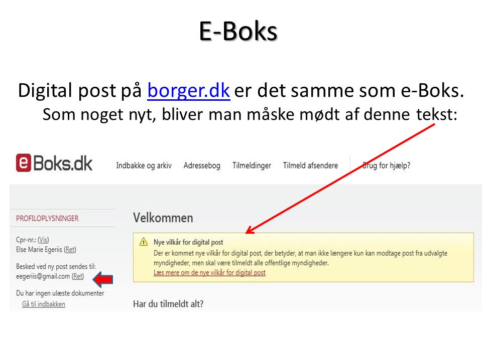 E-Boks Digital post på borger.dk er det samme som e-Boks.