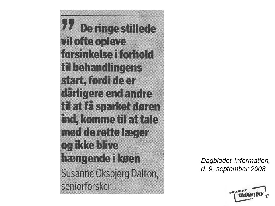 Dagbladet Information, d. 9. september 2008