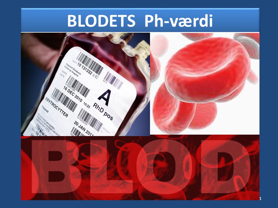 BLODETS Ph-værdi