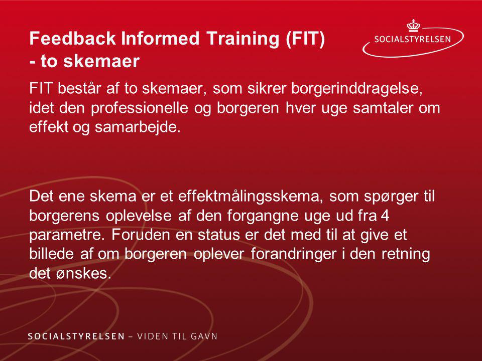 Feedback Informed Training (FIT) - to skemaer
