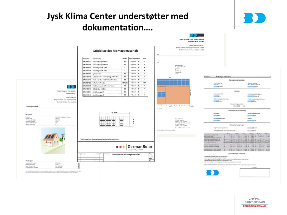 Jysk Klima Center understøtter med dokumentation….