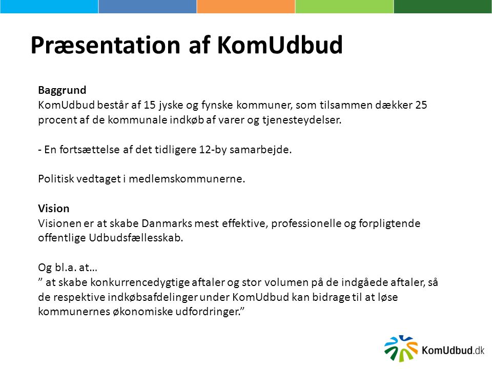 Præsentation af KomUdbud
