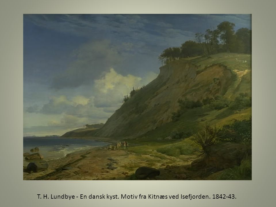 T. H. Lundbye - En dansk kyst. Motiv fra Kitnæs ved Isefjorden