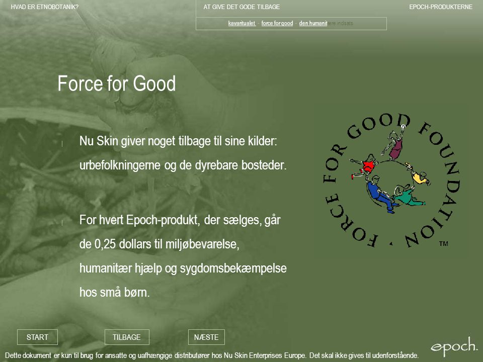 kavaritualet - force for good - den humanitære indsats