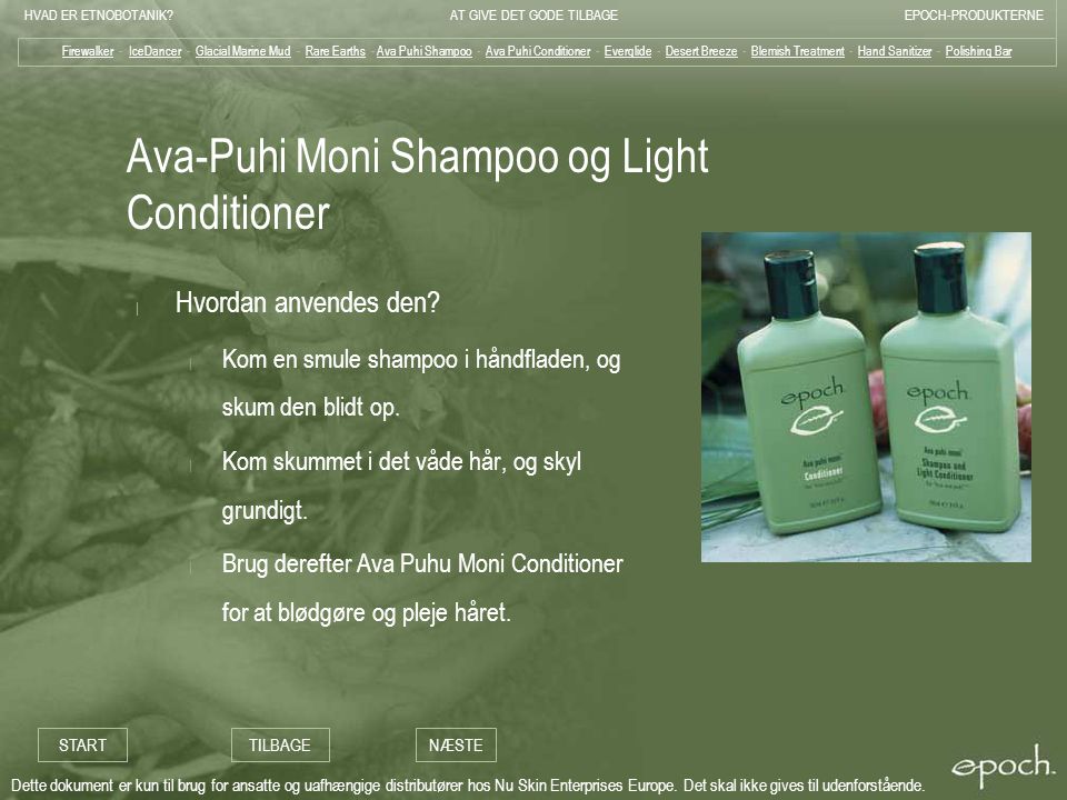 Ava-Puhi Moni Shampoo og Light Conditioner