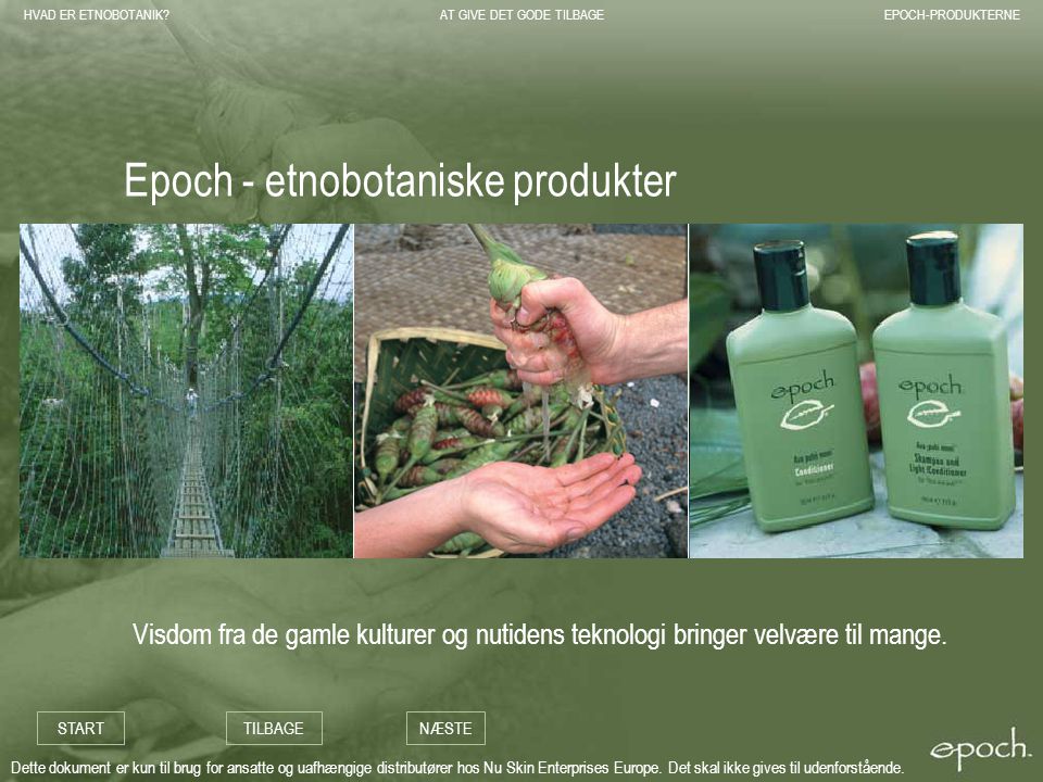 Epoch - etnobotaniske produkter