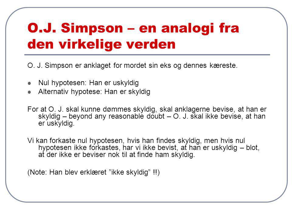 O.J. Simpson – en analogi fra den virkelige verden