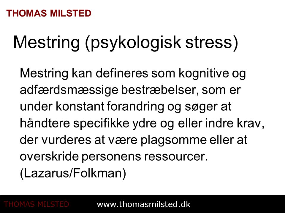 Mestring (psykologisk stress)