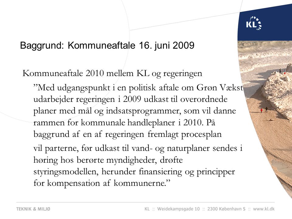 Baggrund: Kommuneaftale 16. juni 2009