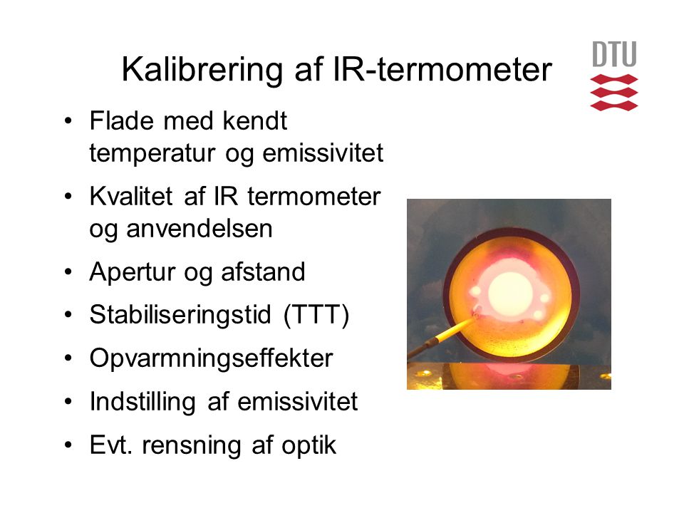 Kalibrering af IR-termometer