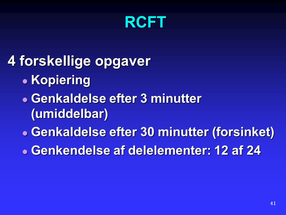 RCFT 4 forskellige opgaver Kopiering
