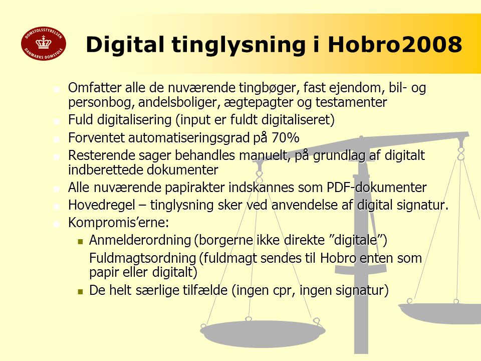 Digital tinglysning i Hobro2008