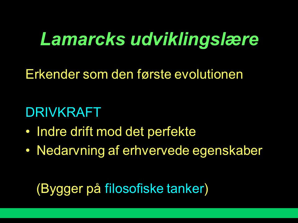 Lamarcks udviklingslære
