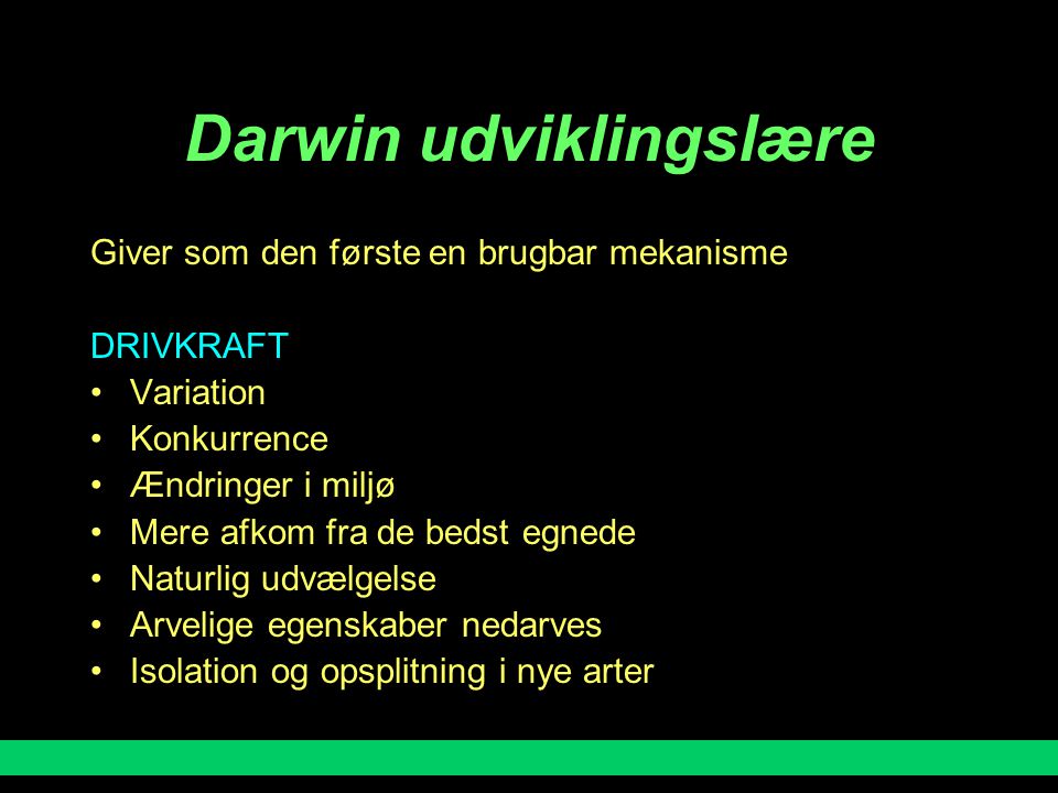 Darwin udviklingslære