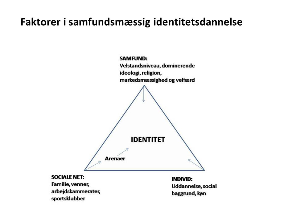 Faktorer i samfundsmæssig identitetsdannelse