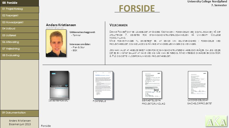 FORSIDE Anders Kristiansen Velkommen 00 Forside