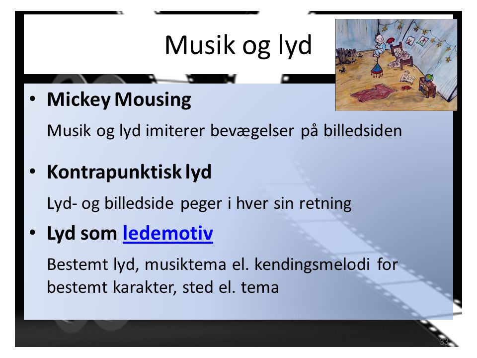 Musik og lyd Mickey Mousing