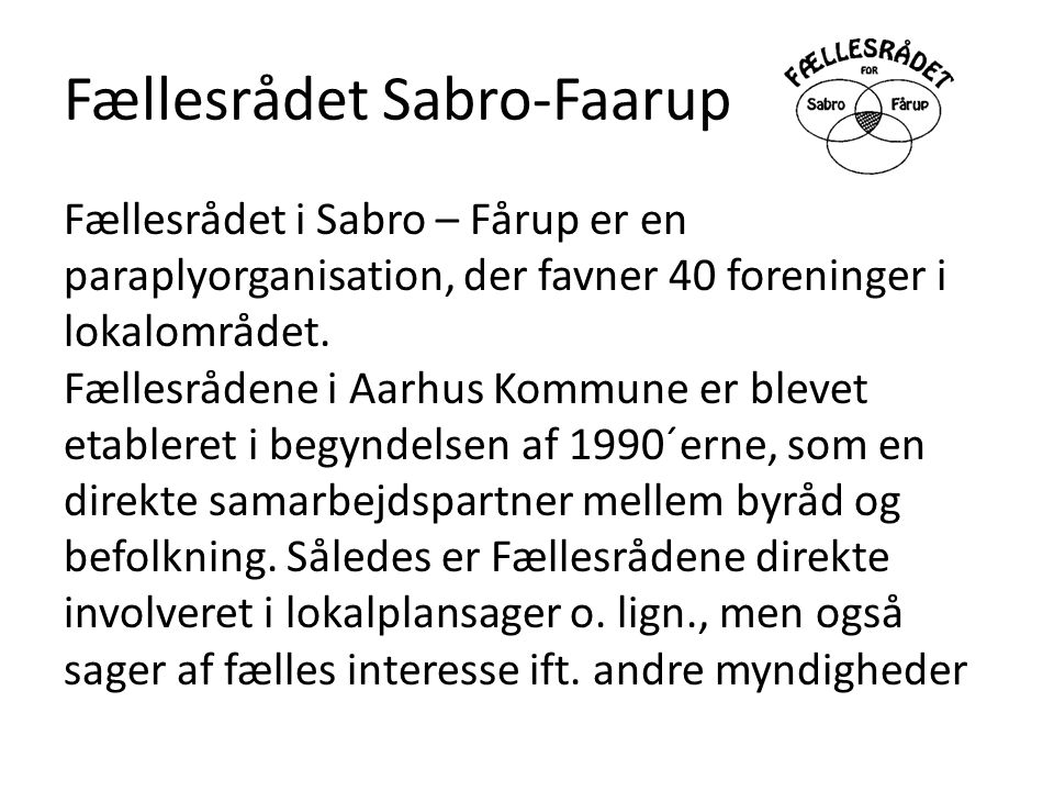 Fællesrådet Sabro-Faarup