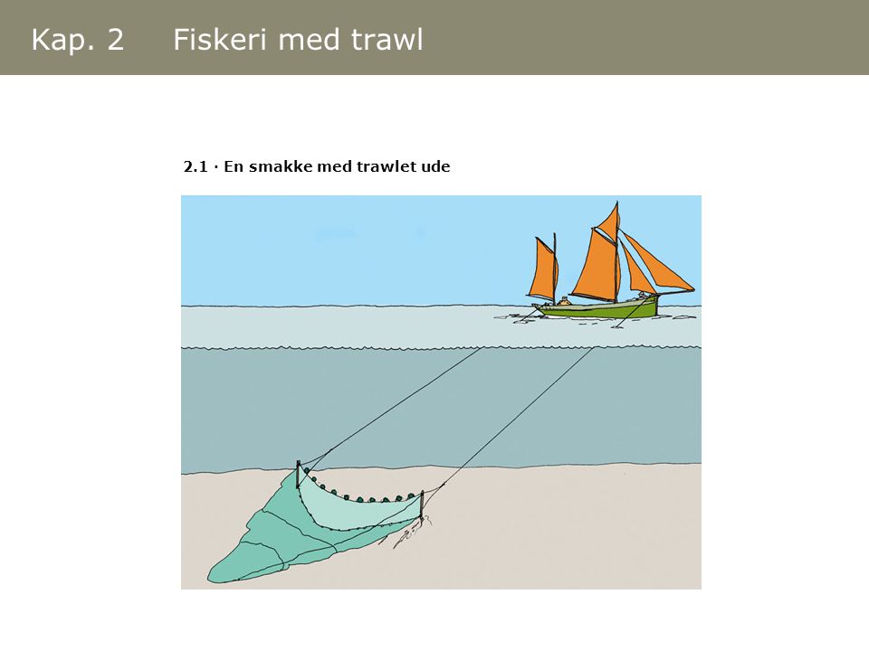 Kap. 2 Fiskeri med trawl 2.1 · En smakke med trawlet ude