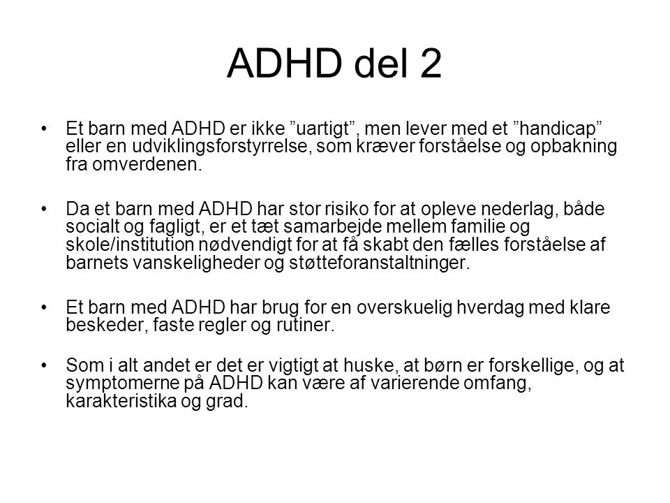 ADHD del 2