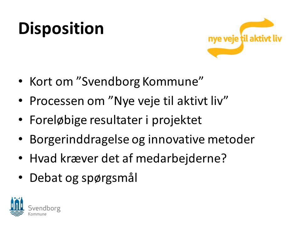 Disposition Kort om Svendborg Kommune