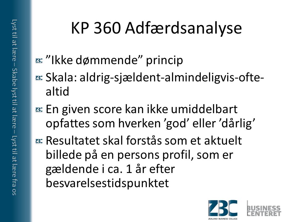 KP 360 Adfærdsanalyse Ikke dømmende princip