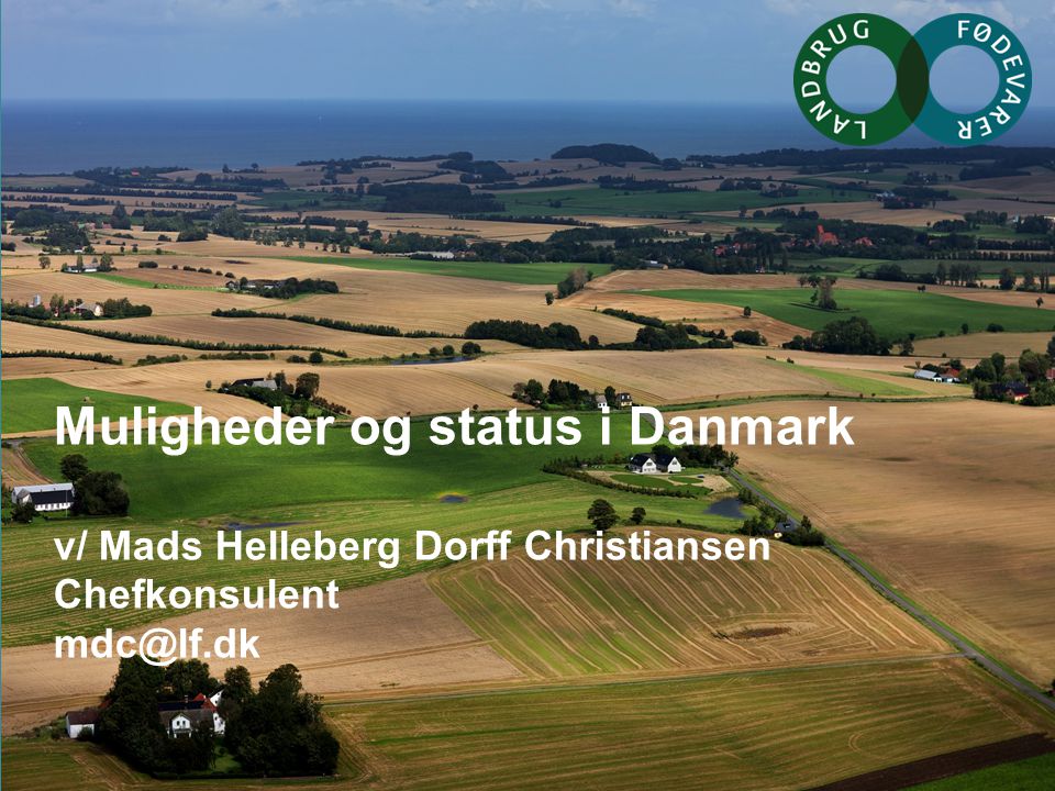 Muligheder og status i Danmark v/ Mads Helleberg Dorff Christiansen