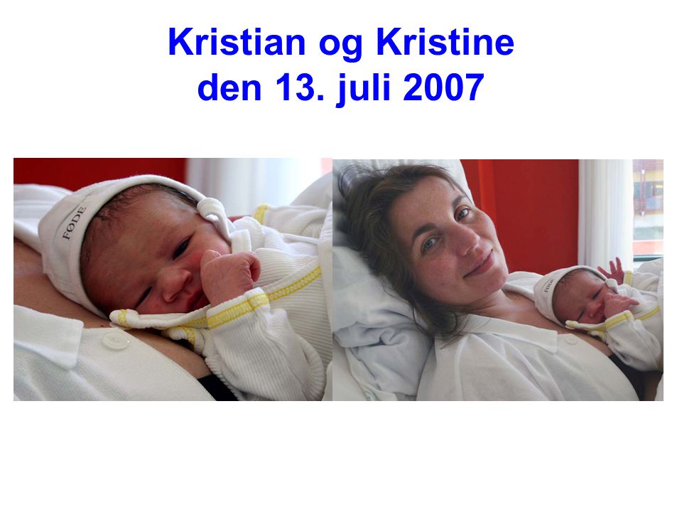 Kristian og Kristine den 13. juli 2007