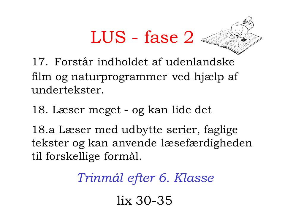 LUS - fase 2 Trinmål efter 6. Klasse lix 30-35