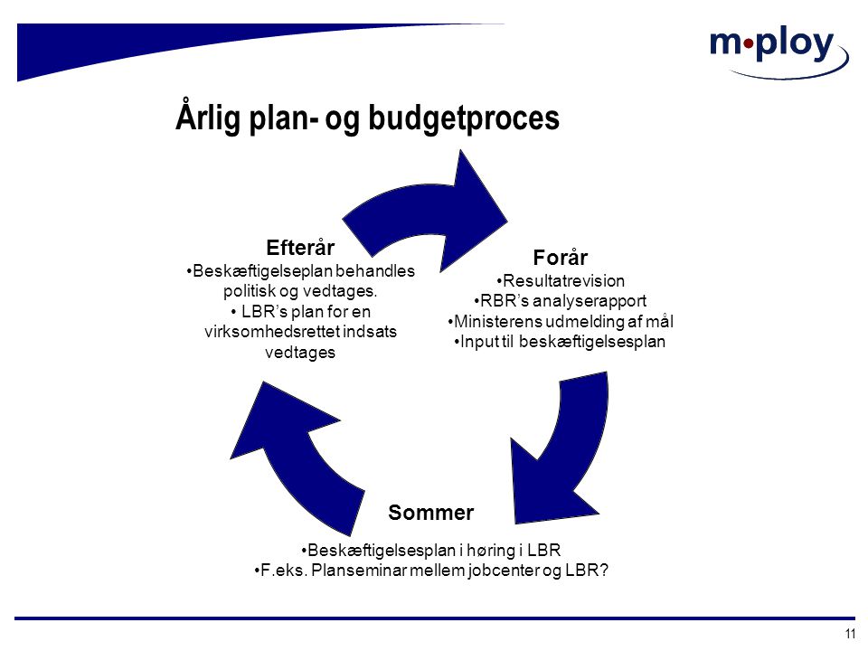 Årlig plan- og budgetproces