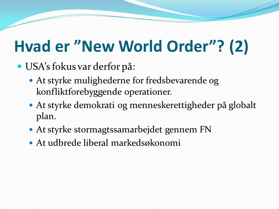 Hvad er New World Order (2)