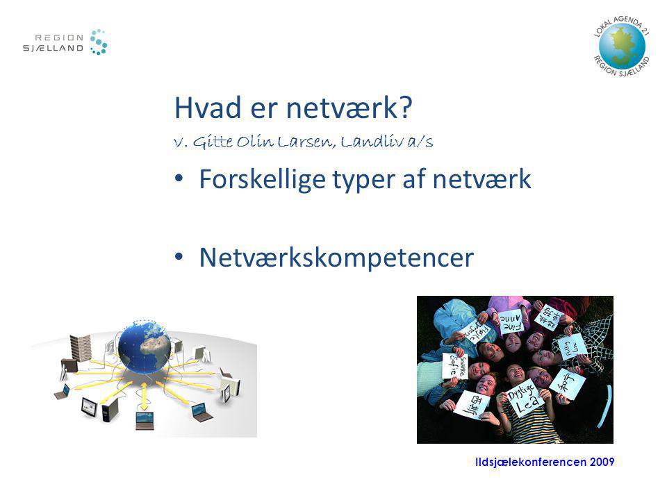Hvad er netværk Forskellige typer af netværk Netværkskompetencer