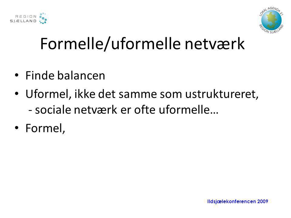 Formelle/uformelle netværk