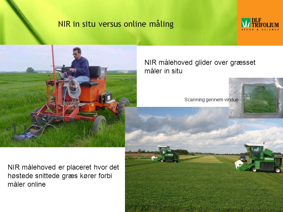NIR in situ versus online måling