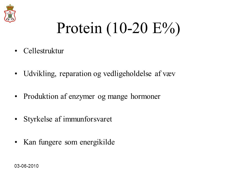 Protein (10-20 E%) Cellestruktur