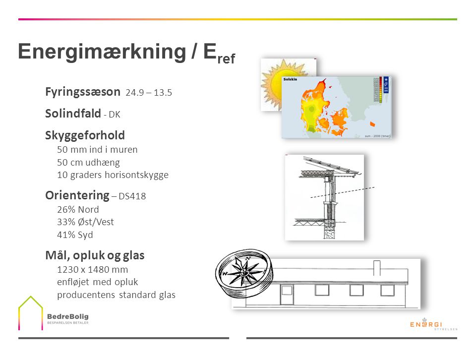 Energimærkning / Eref Fyringssæson 24.9 – 13.5 Solindfald - DK