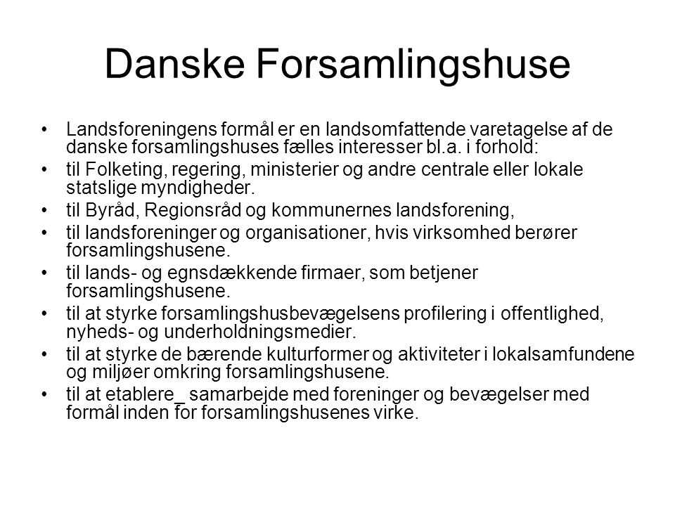 Danske Forsamlingshuse